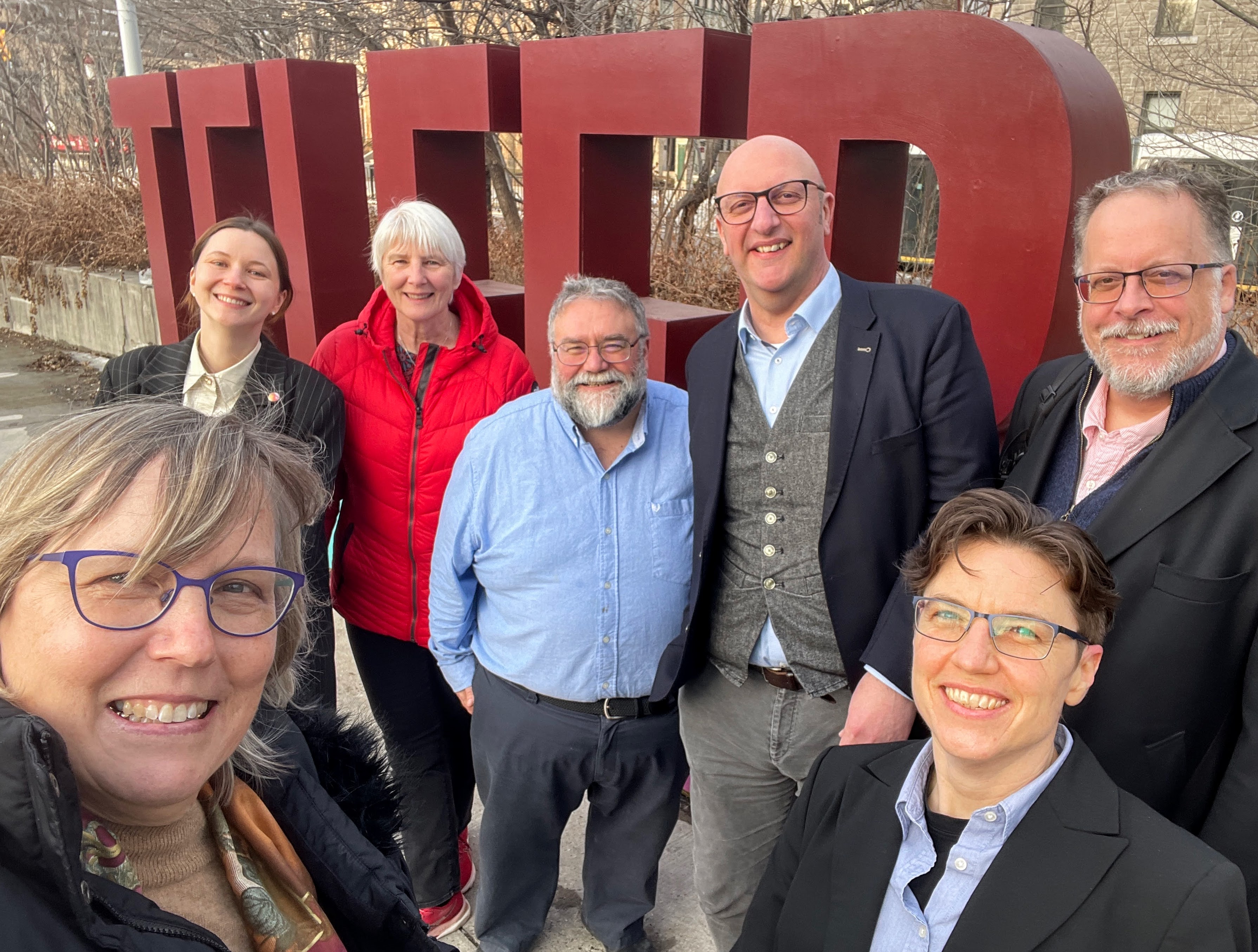 Julia and colleagues standing together