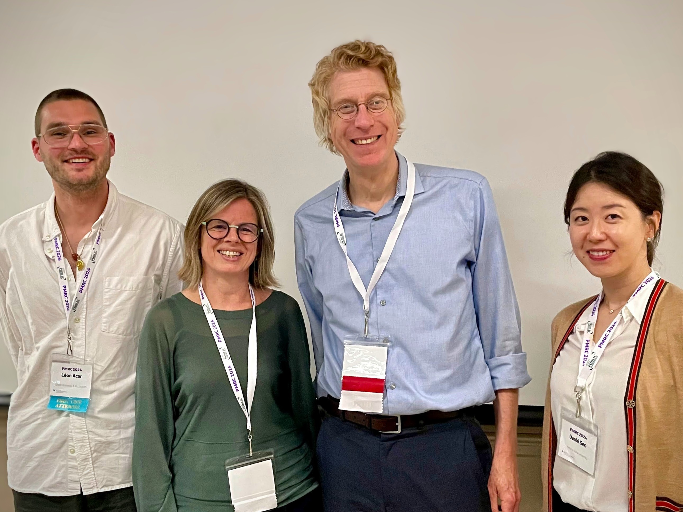 Danbi, Trui, and colleagues standing together post-session