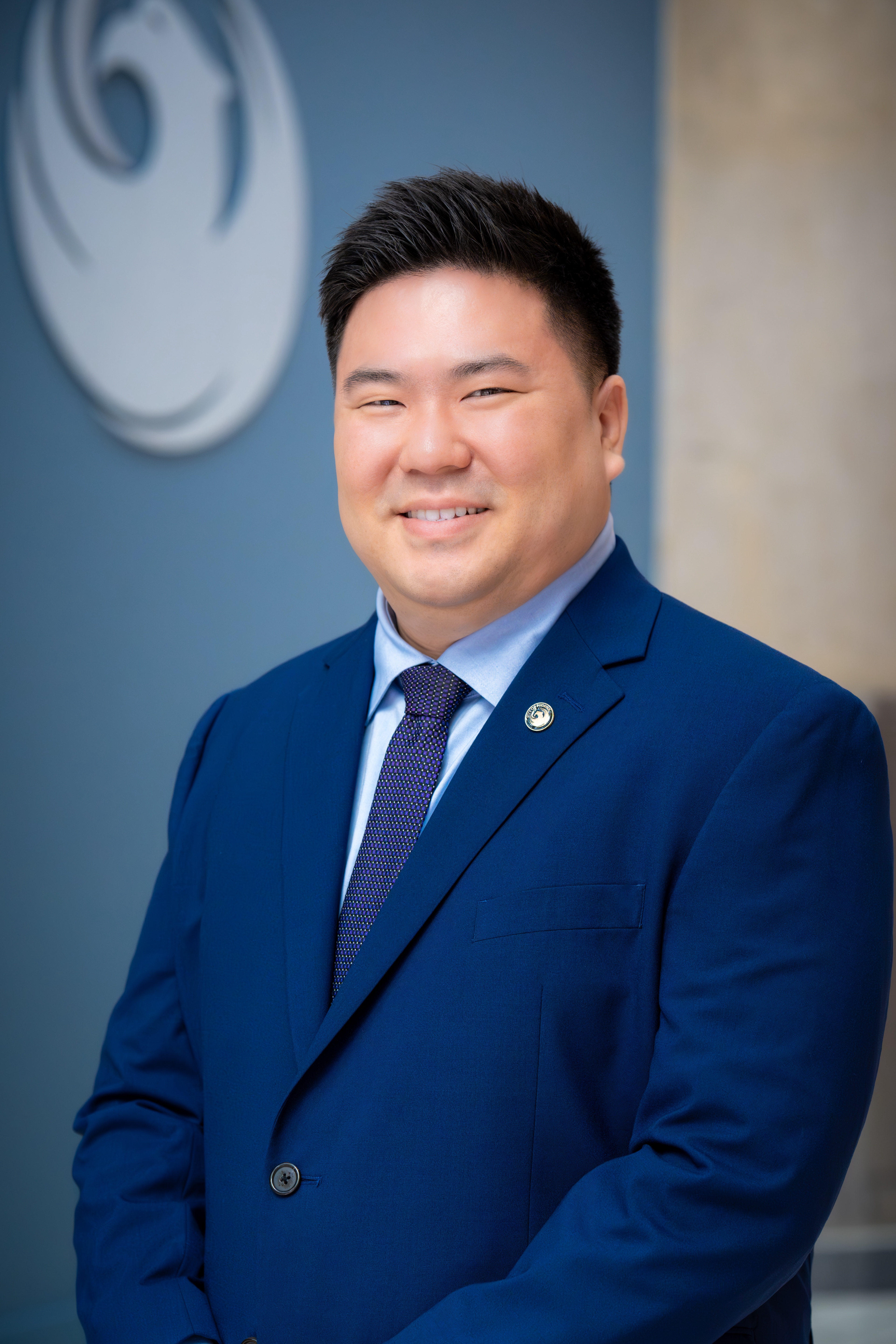 Color photo portrait of Brian Seo